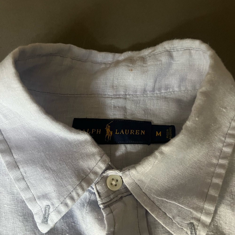 Ralph Lauren ombré linen shirt. Size M - Picture 3 of 3